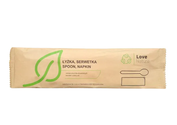 Piederumu komplekts - koka karote, salvete, 250gab, 4.8kg