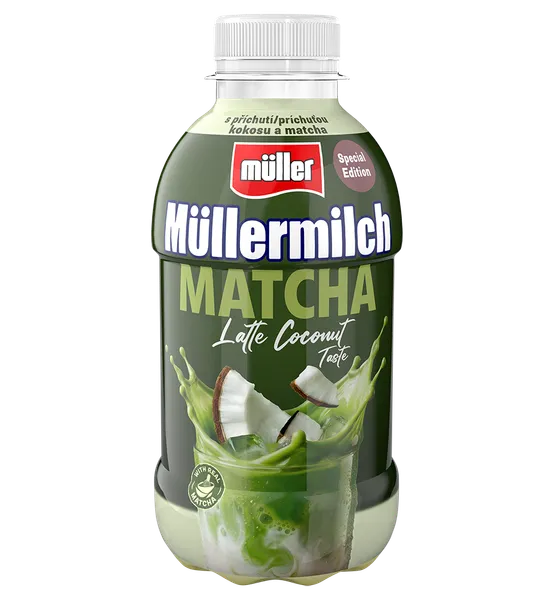 Piena dzēriens Müllermilch Matcha kokosriekstu 400g 1,6%