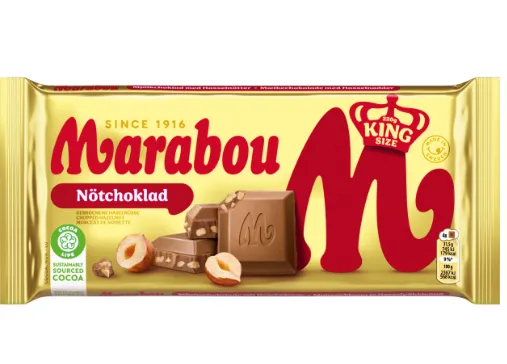 Piena šokolāde MARABOU ar lazdu riekstiem, 220g