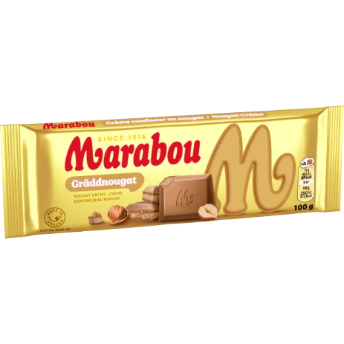 Piena šokolāde MARABOU ar lazdu riekstu krēmu, 100g
