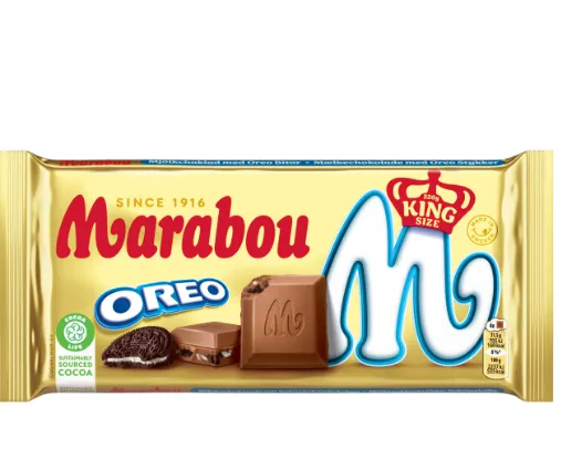 Piena šokolāde MARABOU Oreo, 220g