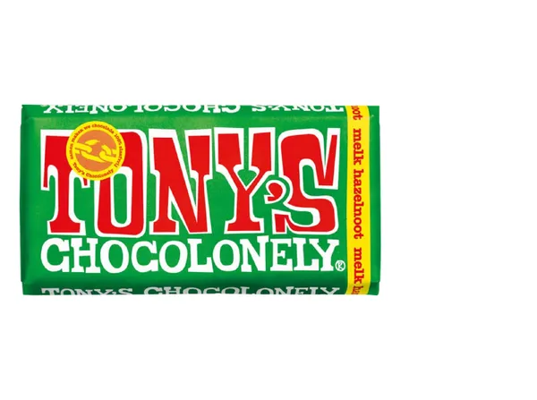 Šokolāde piena Tony's ar lazdu riekstiem, 32%, 180g
