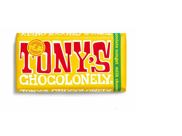 Piena šokolāde TONY'S, 32% kakao, ar nugas krēmu, 180g