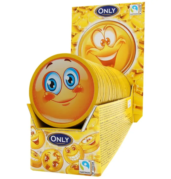Piena šokolādes ONLY Emoji thaler, 21.5g