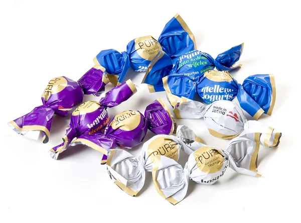 Piena šokolādes trifeles ar pildījumiem "ASORTI" 1kg (mazās) PURE