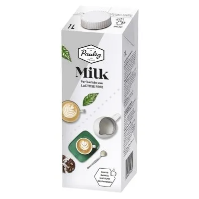 Piens PAULIG UHT, dabīgs, nesatur laktozi, 1l