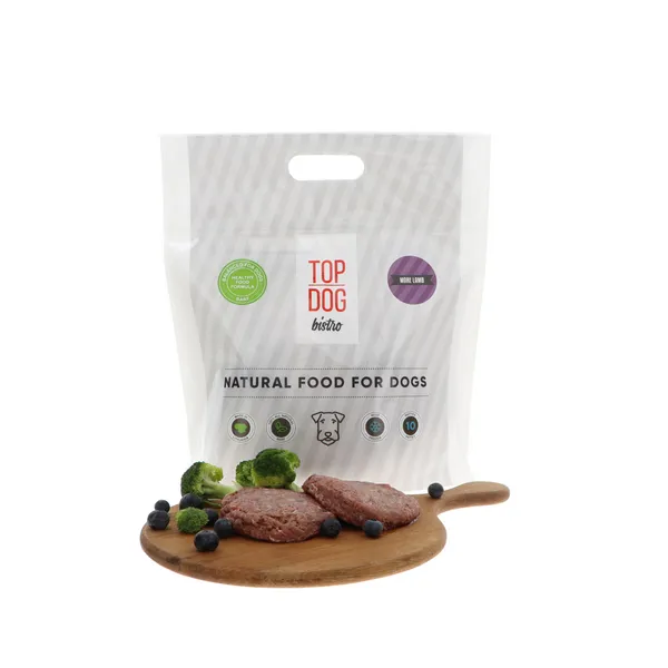 Pilnvērtīga saldēta barība suņiem TOP DOG BISTRO, More LAMB, ar jēra gaļu, 1.6kg