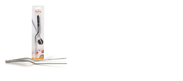 Pincete, liekti gali, nerūsējošais tērauds, L 21 cm