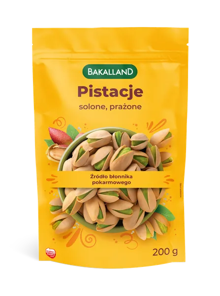 Pistācijas, grauzdētas, sālītas, BAKALLAND, 200 g