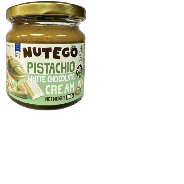 Pistāciju riekstu krēms NUTEGO ar balto šokolādi, 180g