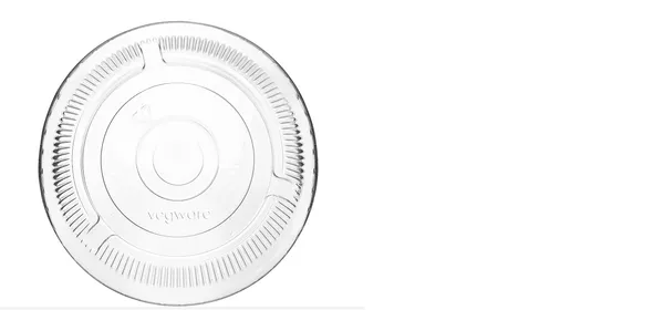 Plakani vāki VEGWARE, D 96mm, PLA, ar caurumu, 0.3kg, 100gab