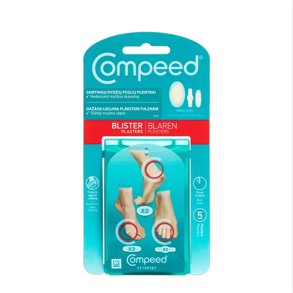 Plāksteri tulznām COMPEED, dažāda lieluma, N5