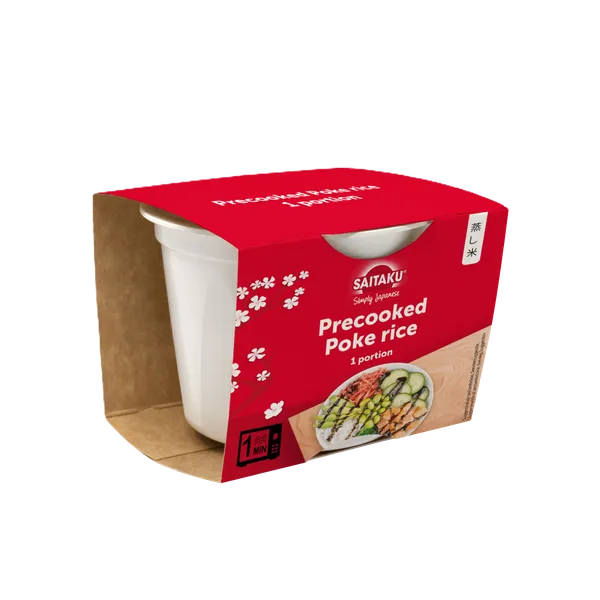 Poke rīsi SAITAKU, pagatavoti, 125g