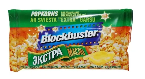 Popkorns BLOCKBUSTER, ar sviesta garšu, 99g
