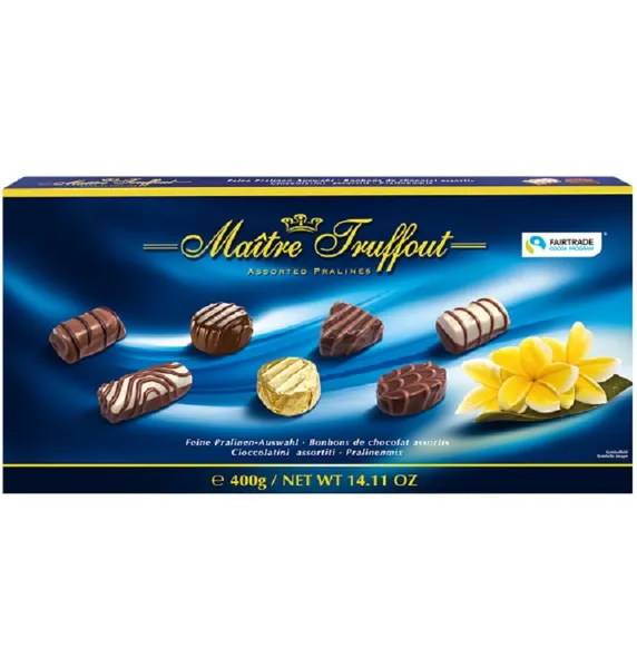 Pralinē konfekšu kārba MAITRE TRUFFOUT,  400g
