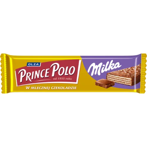 Prince Polo vafeļu batoniņš ar Milka šokolādes pārklājumu 45g
