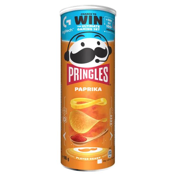 PRINGLES Paprika Gaming, 165 g