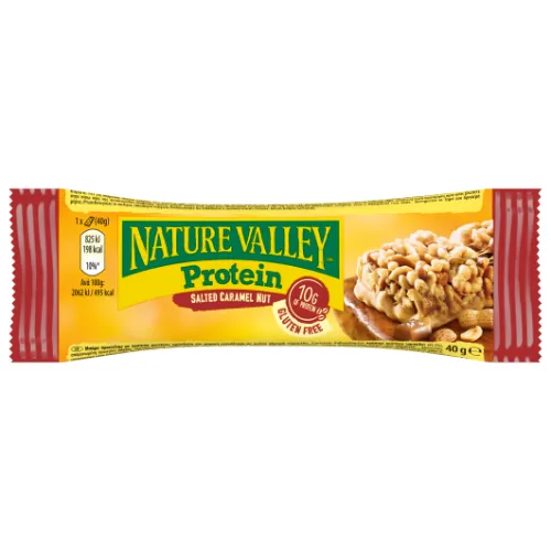 Proteīna batoniņš NATURE VALLEY ar riekstiem un sāļo karameli, 40g