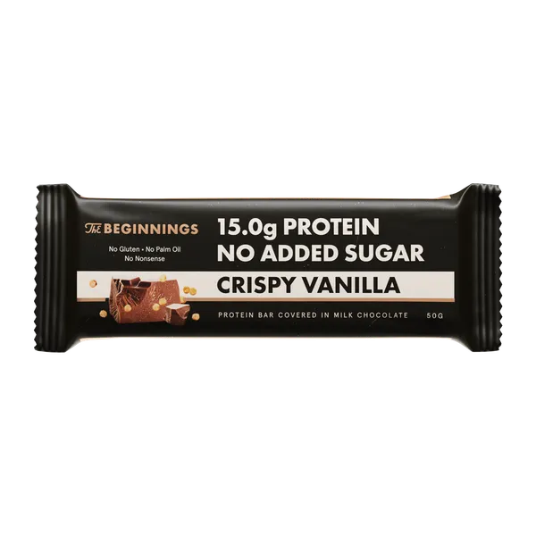 Proteīna batoniņš The BEGINNINGS, vanilla & crispie, 50g