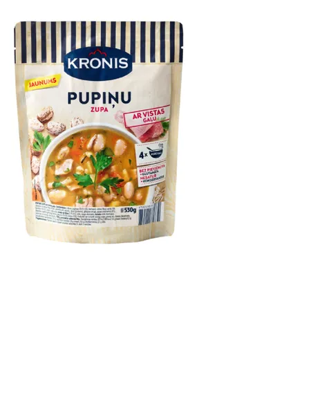 Pupiņu zupa ar vistas gaļu KRONIS 530g