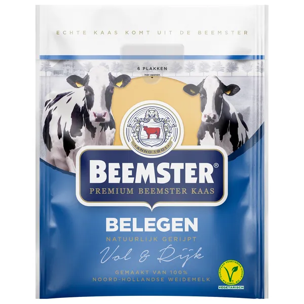 Puscietais siers BEEMSTER Medium, 4 mēn., šķēlēs, 150g