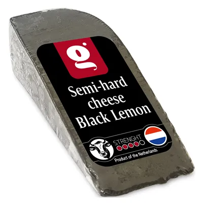 Puscietais siers GOURMET CHEESE "Black Lemon", tauku saturs 50%, ~150g
