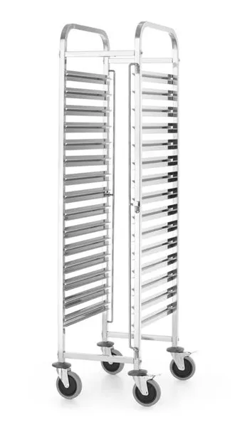 Ratiņi tvertnēm15x GN 1/1, HENDI, Kitchen Line, GN 1/1, Sudraba, 380x550x(H)1705mm 813270