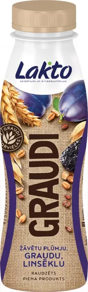 Raudz.piena pr.Lakto ar žāv.plūmēm 270g