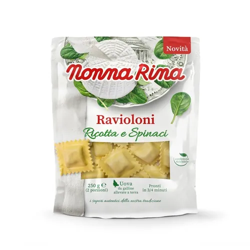 Ravioloni NONNA RINA ar Ricota sieru un spinātiem, 250g