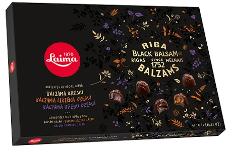 Konfekšu izlase Rīgas melnā balzāma 420g