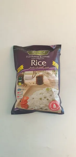 Rīsi Basmati ANMOL ar tvaiku apstrādāti, extra long, 1kg
