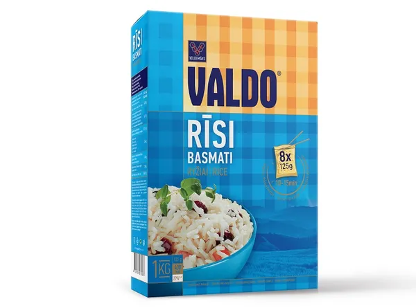 Rīsi Valdo basmati 8x125g