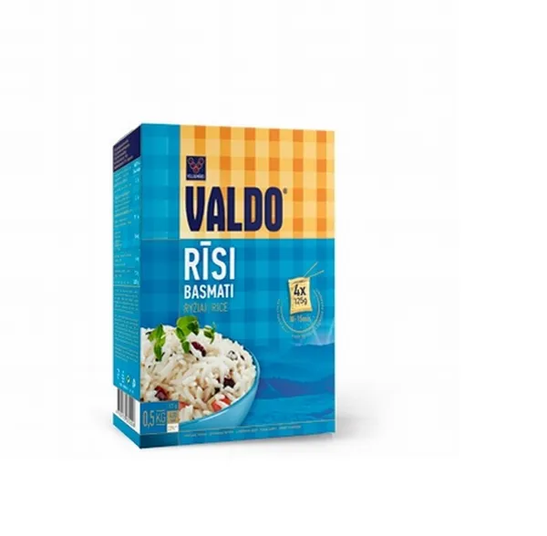 Rīsi VALDO BASMATI kārba 4x125g
