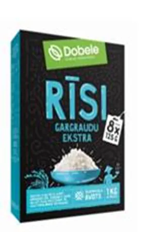 Rīsi gargraudu kastītē 8x125g