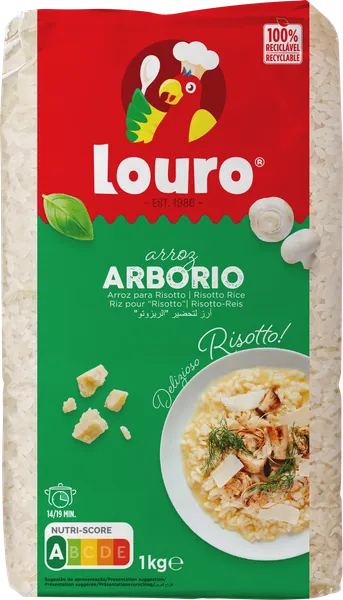 Rīsi Risotto LOURO Arborio, 1kg
