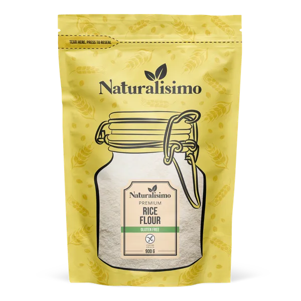 Rīsu milti NATURALISIMO, bez glutēna, 900g
