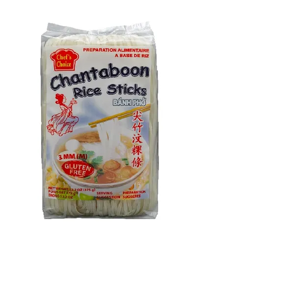 Rīsu nūdeles CHEFS CHOICE, 3mm, 375g