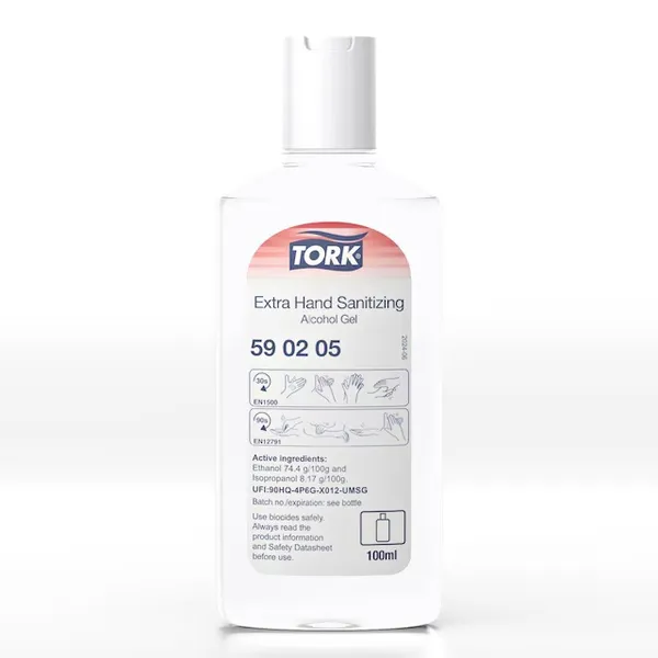 Roku dezinfekcijas alkoholu saturošs gels TORK, 100ml, 590205