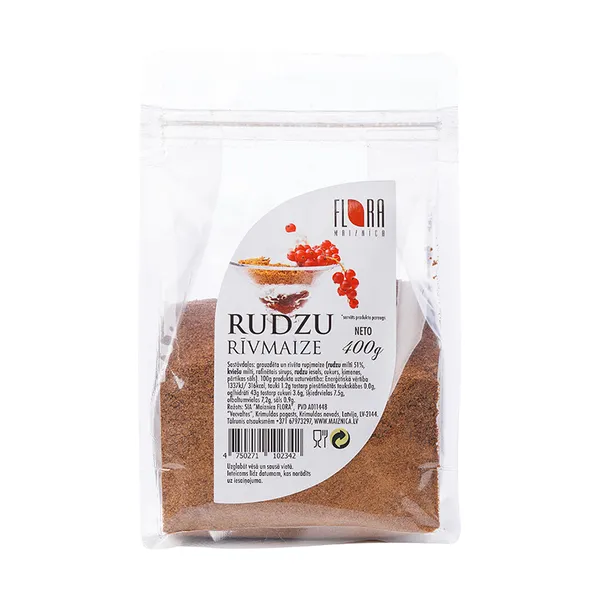 Rudzu rīvmaize MAIZNĪCA FLORA, 400g