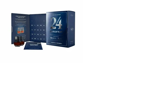 Rums Calendar 24 DAYS OF RUM Blue Edition +2 glāzes, 42,5%, 0.48l