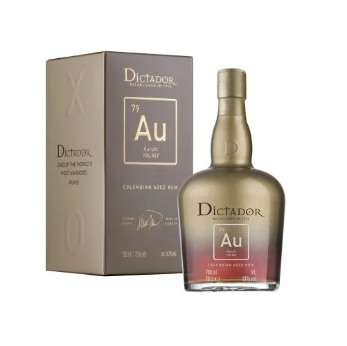 Rums DICTADOR Aurum, 40% 700ml (kastē)