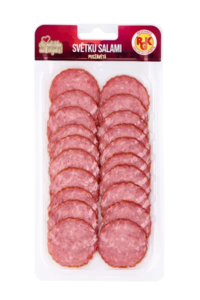 Salami RGK "Svētku", pusžāvēta, šķēlēs, 100g