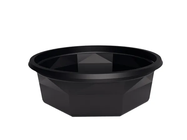 Salātu bļodas, plastmasas, D11, 6 cm, 200ml, melni, 0.38kg, 40gab