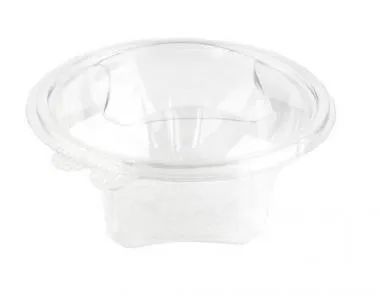 Salātu trauks ar vāku PET, apaļš, 750 ml,  0.95kg, 50gab