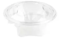 Salātu trauks ar vāku PET, apaļš, D 19 cm, 1000 ml, 1.4kg, 50gab
