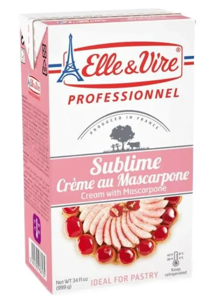 Saldais krējums ELLE&VIRE Sublime ar Mascarpones sieru, 36.5%, 1kg