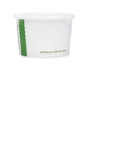 Saldējuma trauks ar PLA pārklājumu, 240ml, 90-sērija, 0.375kg, 50gab