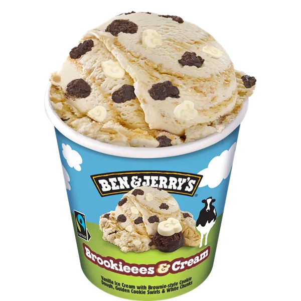 Saldējums B&J Brookies & Cream, 465ml