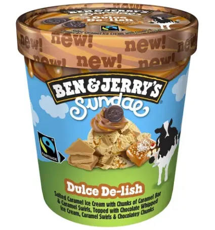 Saldējums B&J DulceDe-lish Sundae, 427ml