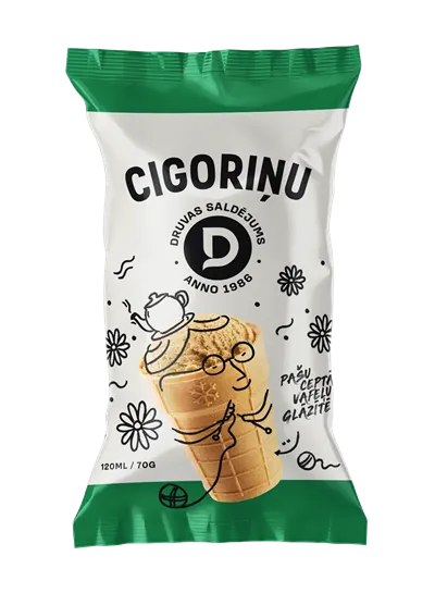 Saldējums cigoriņu 120ml/70g, Druva